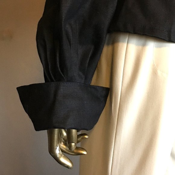 WASSA WEAR BOUTIQUE Denim Zig Zag Jacket  HAND-MADE - Picture 7 of 16